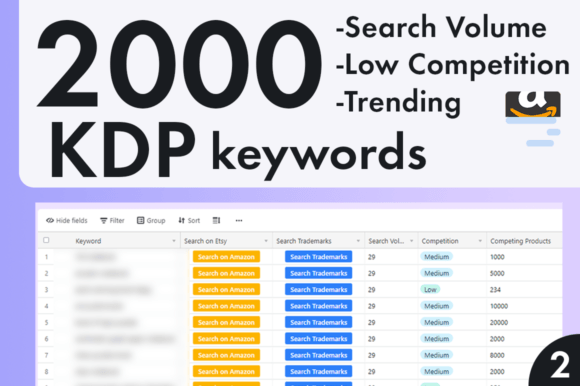 Download 2000 KDP Keywords Book Mega Bundle Niche - Kdp keywords Collection