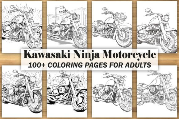 Download Kawasaki Ninja Motorcycle Coloring Book - Motorcycle Collection