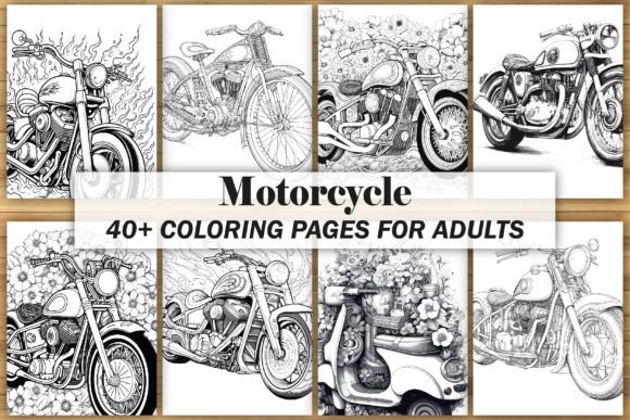 Download Motorcycle Coloring Pages for Adults - Motorcycle Collection