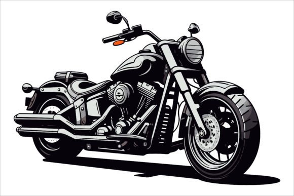 Download New Creative Motorcycle Silhouette Black - Motorcycle Collection
