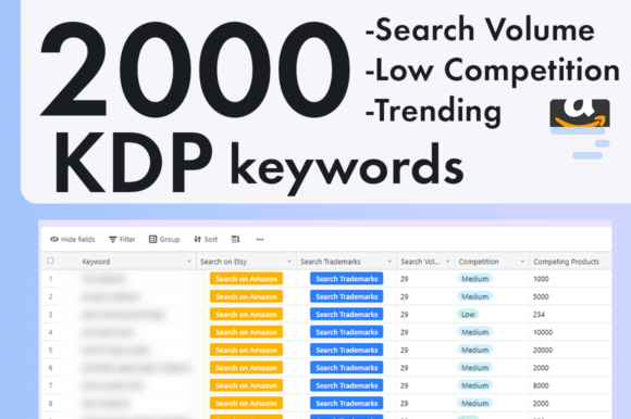 Download 2000 KDP Keywords Book Niches Bundle - Kdp keywords Collection